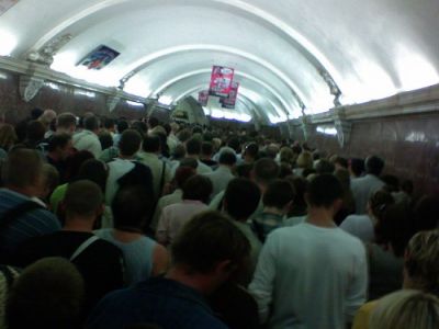 Давка в метро. Фото: irek-murtazin.livejournal.com