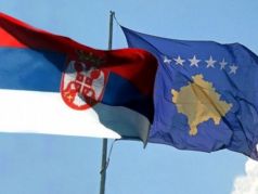 Флаги Сербии и Косово. Фото: eurointegration.com.ua
